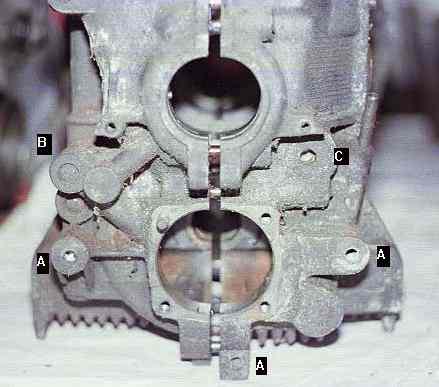 Engine case mounting points