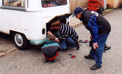 jens repairing the brakelights